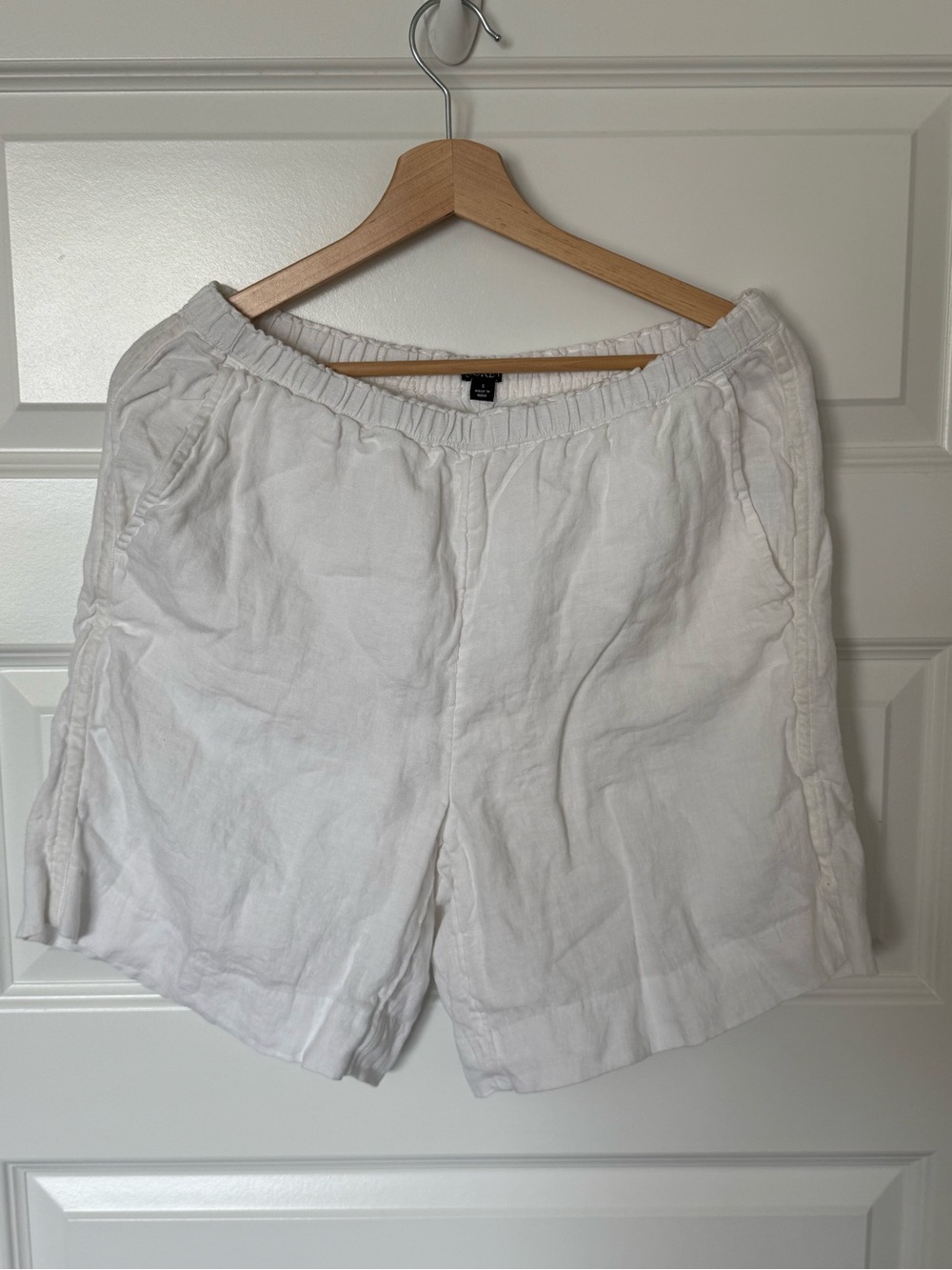 J Crew 100% lined linen shorts
